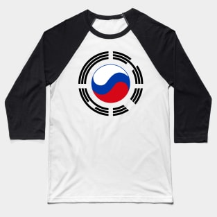 Korean Russian Multinational Patriot Flag Series Baseball T-Shirt